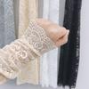 Mesh Lace Sun Protection Arm Sleeves Breathable Floral Embroidery Fingerless Long Sunscreen Elastic Sleeve Arm Warmers