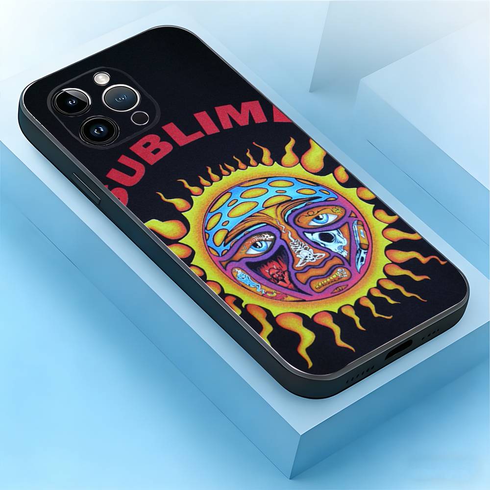 

Band S-Sublime Phone Case For iPhone 17,16,15,14,13,12,11,Plus,Pro Max,Air,SE,Mini,Soft Silicone Black Cover iPhone16plus