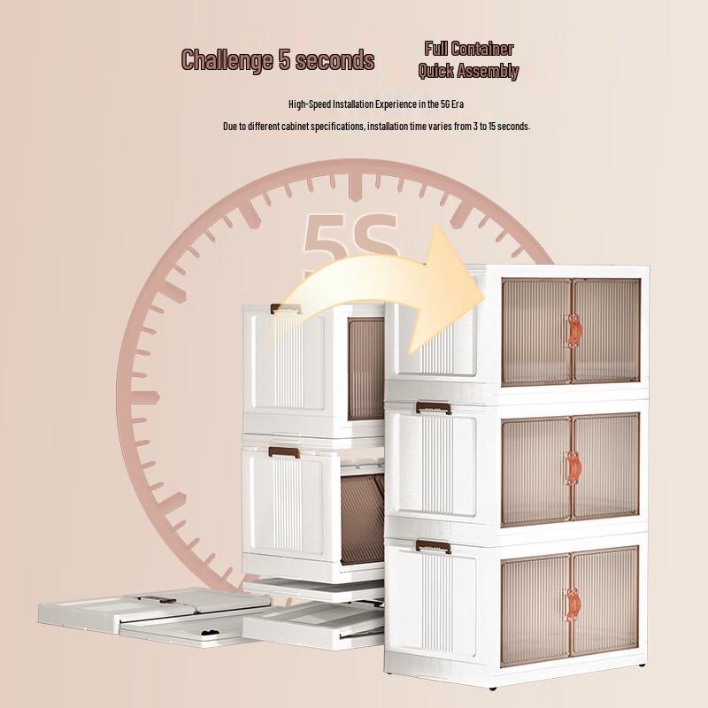 Jumbo Transparent Stackable Drawer Storage Cabinet