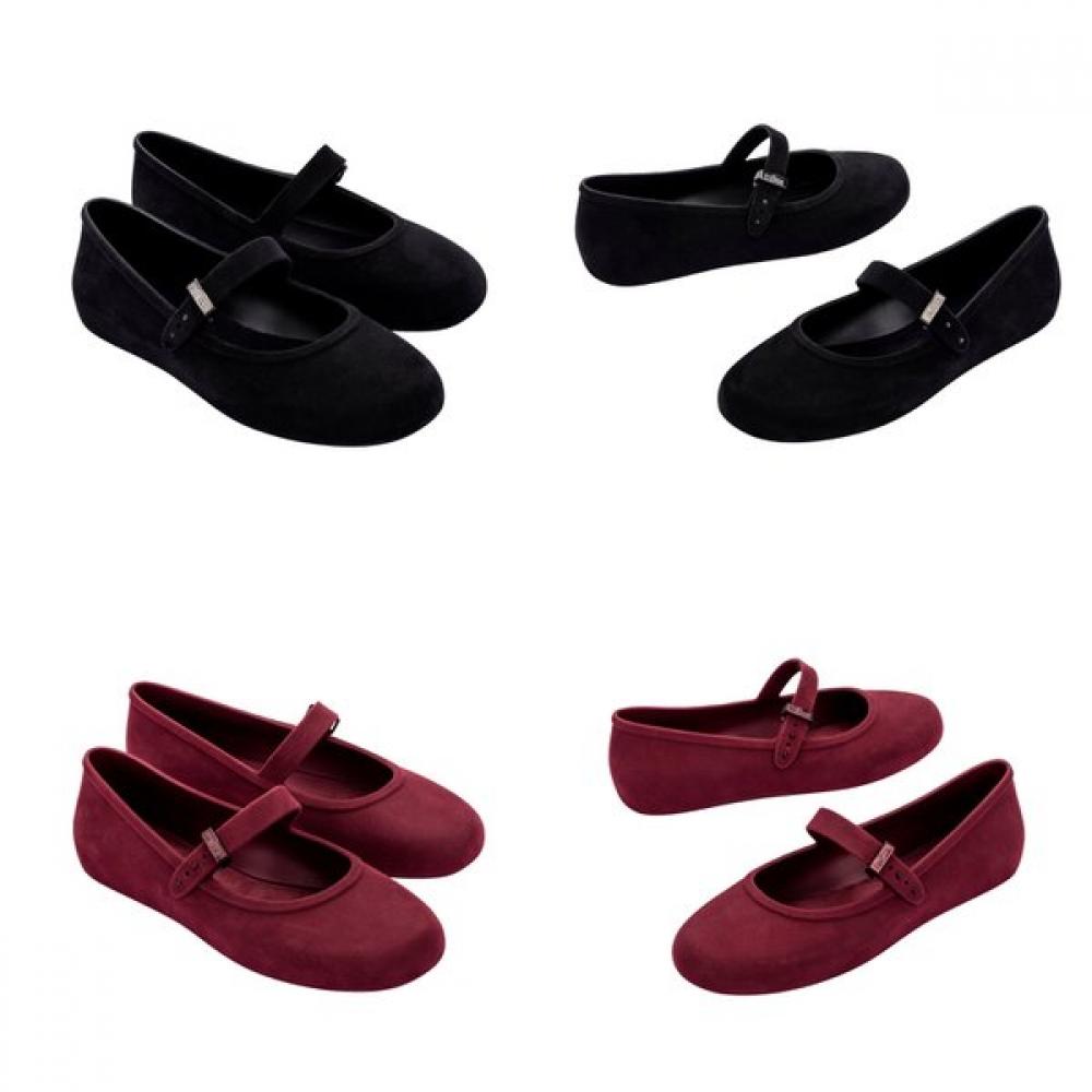 MeliSSa Toebox Women S Jelly ShoeS SandalS Soft Ballerina Velvet mSwce2tSSv11 burgundy/230