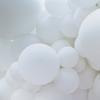 Matt reine weiße Thema Ballons Hochzeit Geburtstag Party Baby-Dusche Runde Helium Ballon Dekor 5 Zoll 12 Zoll 18 Zoll 36 Zoll 