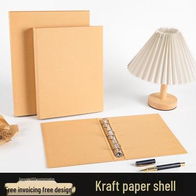 Κομψό Ρετρό Άλμπουμ από Χαρτί Kraft: Ενισχυμένος Δεστήρας Δακτυλίων 3 ή 4 Οπών, Προσαρμόσιμο Λογότυπο, Αντικαταστάσιμες Σελίδες