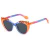 New Luxury Matching Colorful Cat Eye Sunglasses Women Personality Hollow Frame Design Casual All Match Men Glasses UV400