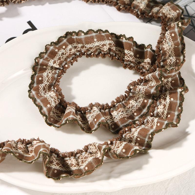 Lace Ruffle Plaid Ribbon Hat & DIY Hair Accessories: Leopard Print, Polka Dot, Silk Bow