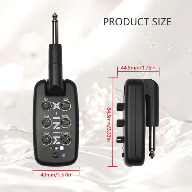 Electric Guitar Headphone Amp Multiple Effects Device Plug In Style Intuitive Controls Studio For Practice Performances