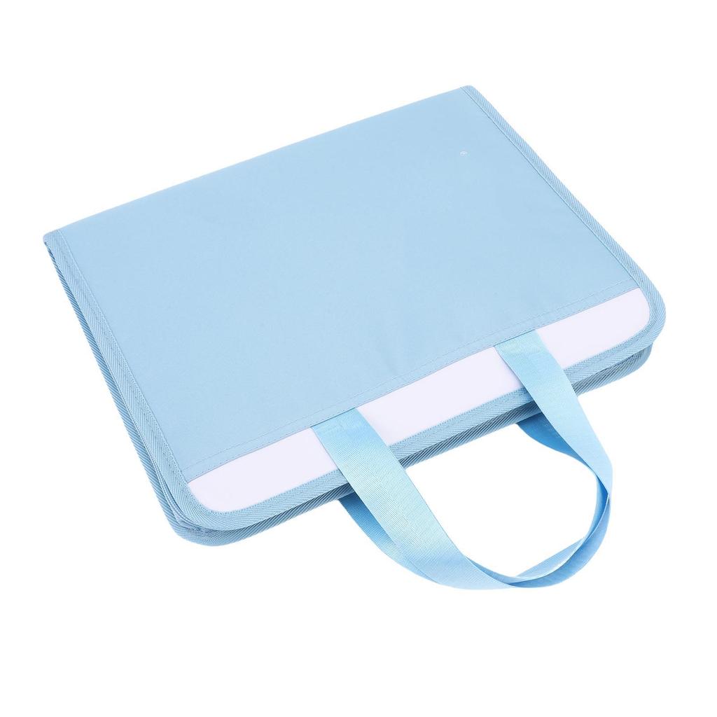 Accordion File Organizer 13 Pockets Portable Expandable Canvas Document Folder with Handle Water Proof for Letter A4