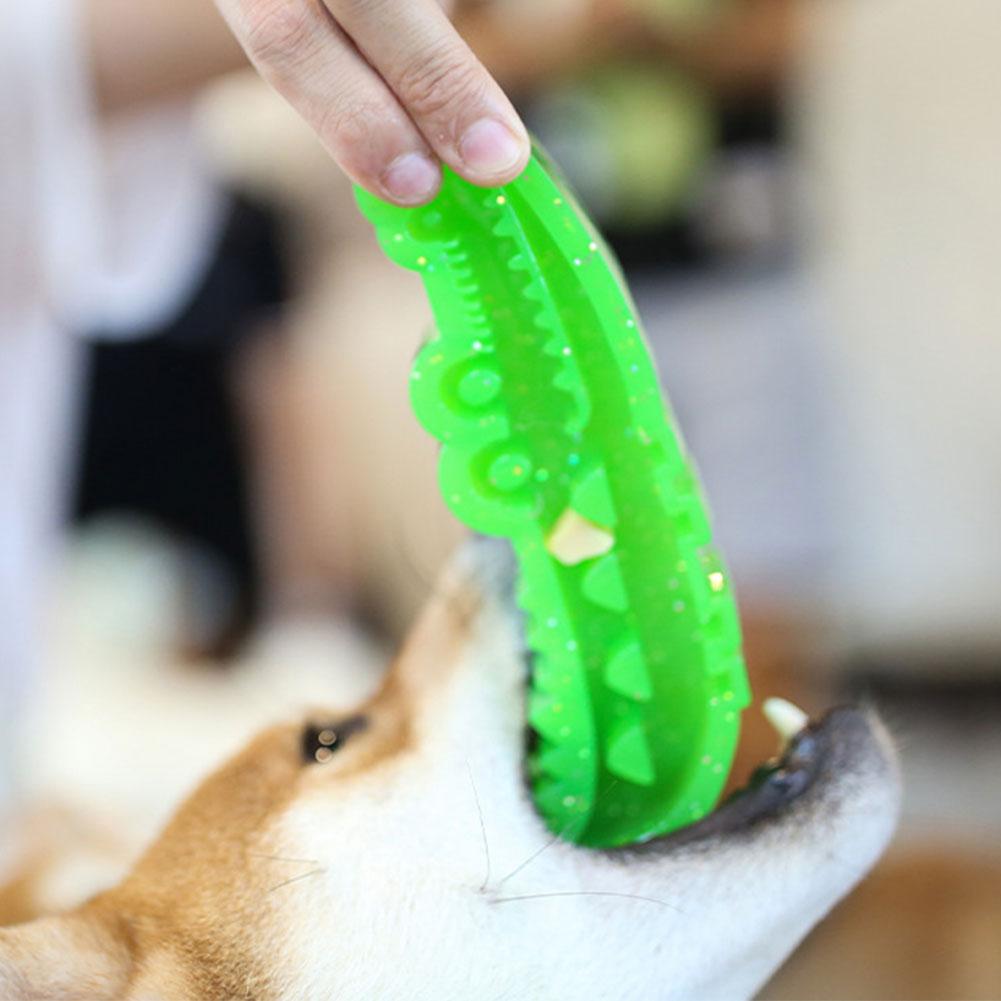 Slow-Feed Chew & Fetch Crocodile Dog Toy Alligator Treat Interactive Dispenser Interactive Dog Puzzle Toy for Dogs