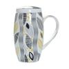 700ML, Bone China Big Coffee Mug, Ceramic Tumbler Tea Time, Large Mug Christmas Cup Gift, Porcelain Big Mug, Enamel Cup