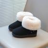 Kinder Winterstiefel für Jungen Mädchen Unisex Kinder Knöchel Thermostiefel Dickes Plüsch Flauschig Warm 2025 Herbst Winter Mädchen Beflockter Schuh
