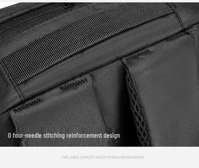 Cross-Border Business Laptop Backpack for Students - Simple, Solid Color Design