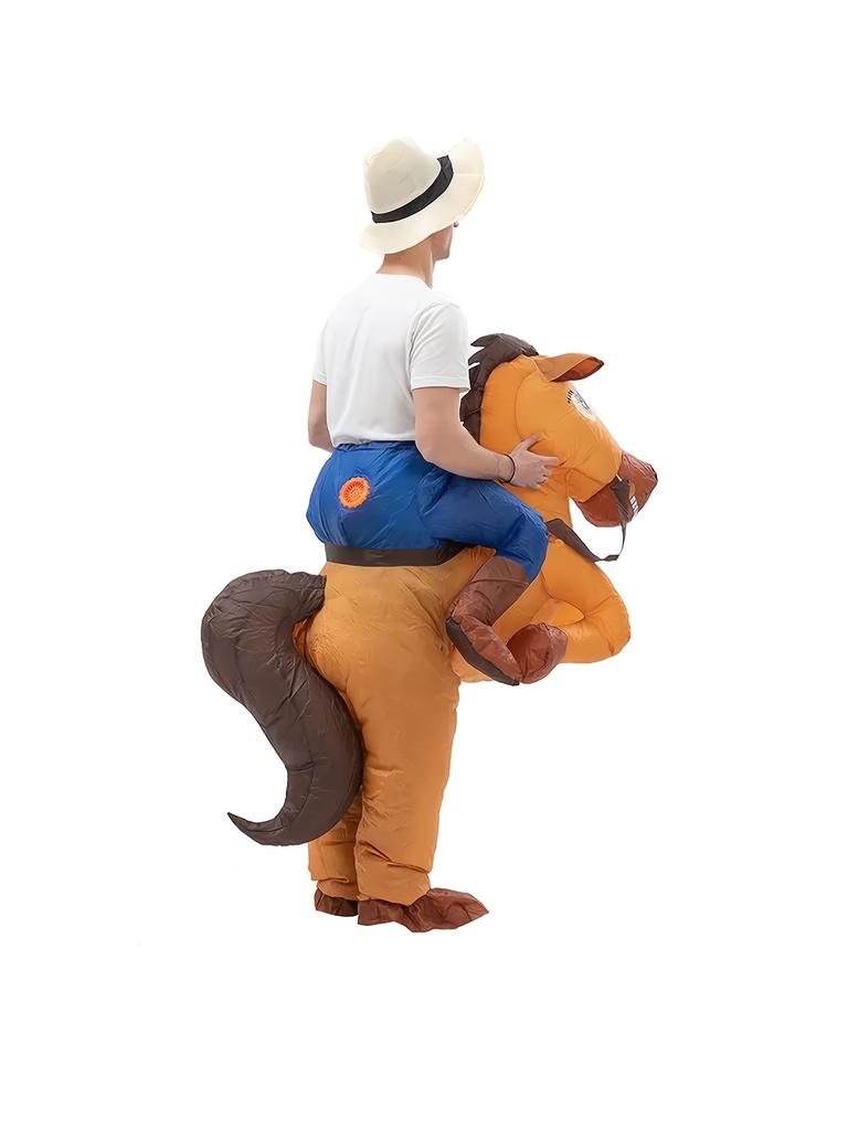 Halloween oppblåsbare hestedrakt Cowboy Unicorn kostymer for voksenfest Bursdag Cosplay Fantasy Fancy Halloween-kostnad