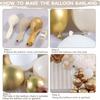 105pcs White Sand Gold Balloons Garland Arch Kit,Boho Wedding Baby Shower Anniversary Day Mother's Day Party Decorations