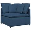 Modular Sofa Corner Module with Cushions Blue 100 Cm