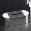Leichte Luxus-Taschentuchbox aus geflecktem Fell, Metall, Dekoration für Hotel, Restaurant, Küche, Taschentuchbox, Dekoration, Modellraumdekoration