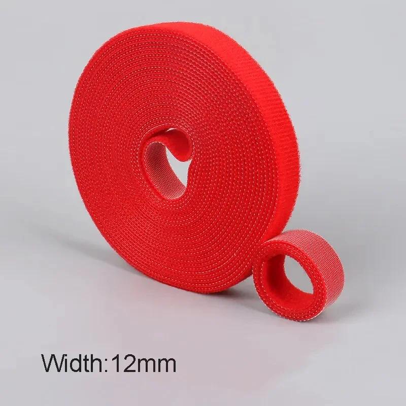 5M/Rol 12mm Kabel Organizer Nylon Klittenband Bindband Kabel Draad Opwikkelaar Tape Oortelefoon Muis Snoer Beheer Ties Beschermer