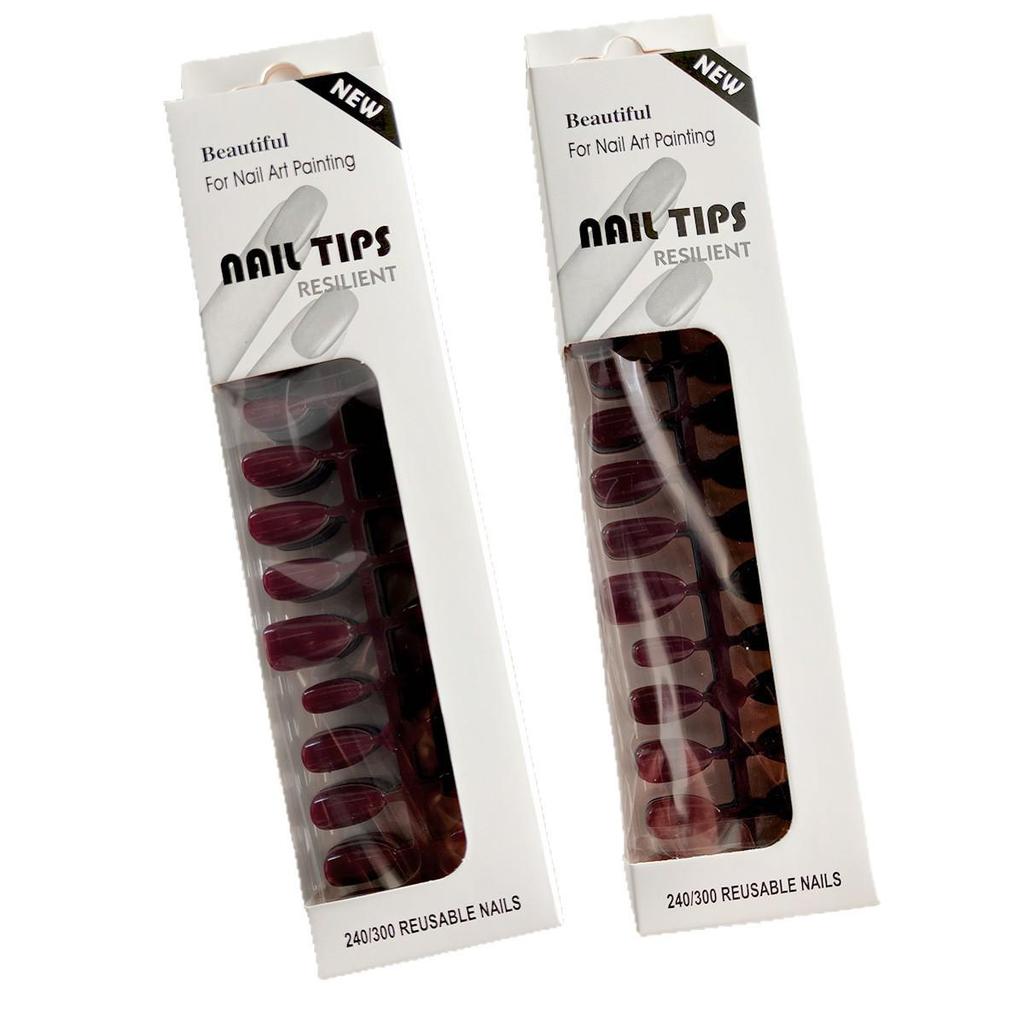 Trending Wearable False Nail Tips Set - Press-On Nails