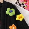 Girls' Floral Knit Cardigan & Slim Fit Camisole Dress Set for Spring and Autumn