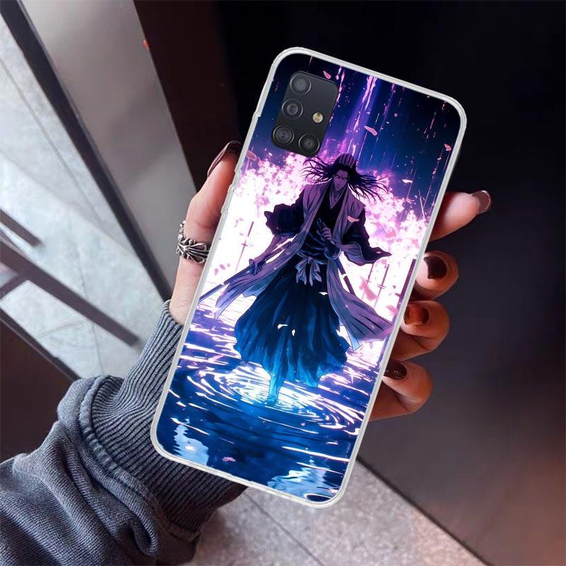 Bleach Kuchiki Byakuya Phone Case For Samsung Galaxy A52 A51 A50S A32 A22 A12 A02S A72 A71 A31 A70 A30S Note 20 Ultra 10 Plus S1