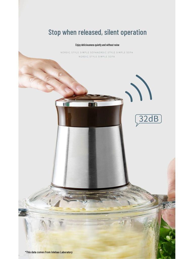 Fully Automatic Electric Meat Grinder & Blender: Multi-functional Kitchen Appliance for Mincing, Chopping, and Baby Food Making