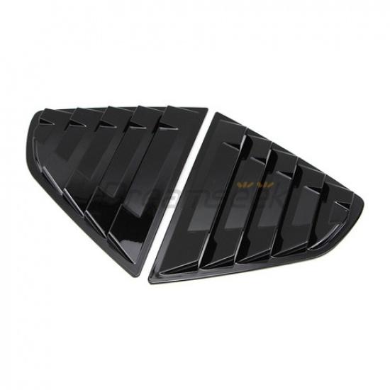Rear Side Window Louver Cover for Toyota Camry 2018  -2024 Glossy Black