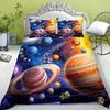 Children's Boys Planets Stars Space Duvet Cover Universe Children's Bedding Set Galaxy Series Universe Star Clear Quilt Cover