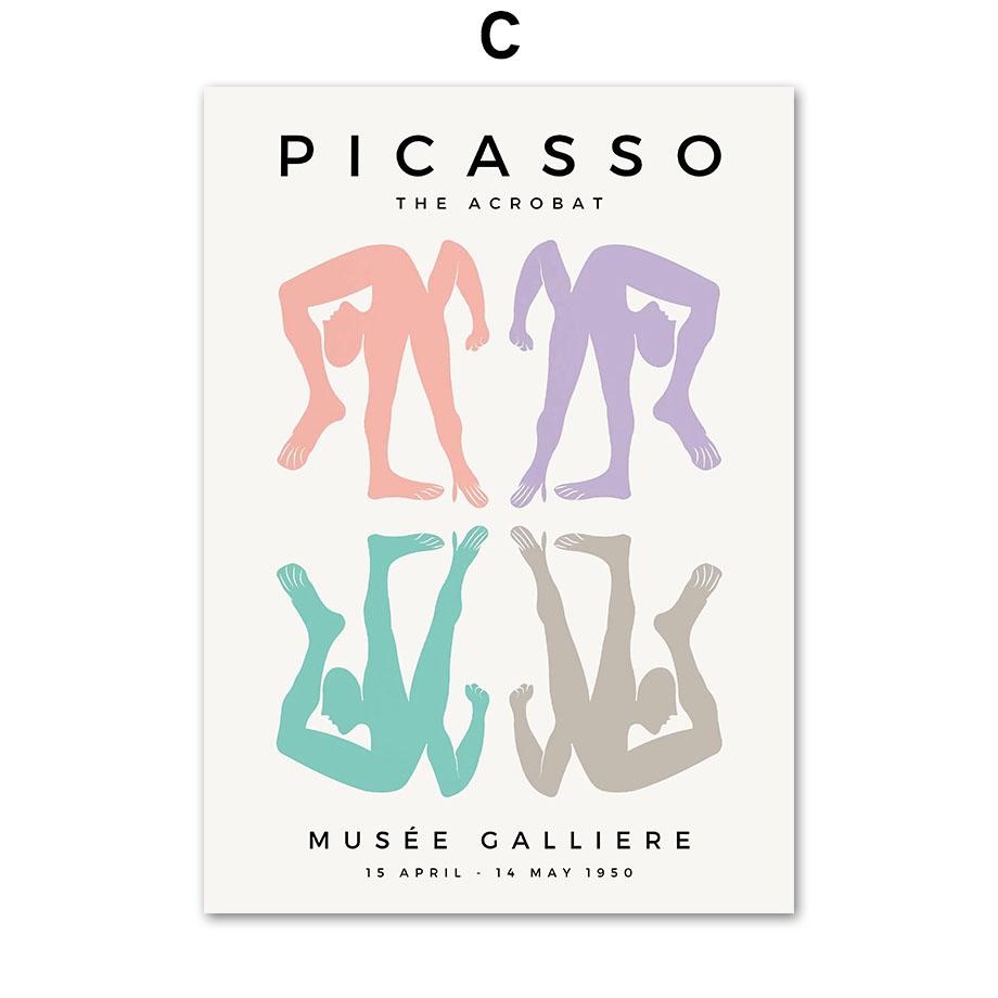 Paul Klee Matisse Picasso Abstrakcyjny Plakat Koralowa Twarz Konstelacja Sztuka Ścienna Obraz na Płótnie Obrazy Ścienne Do Dekoracji Salonu