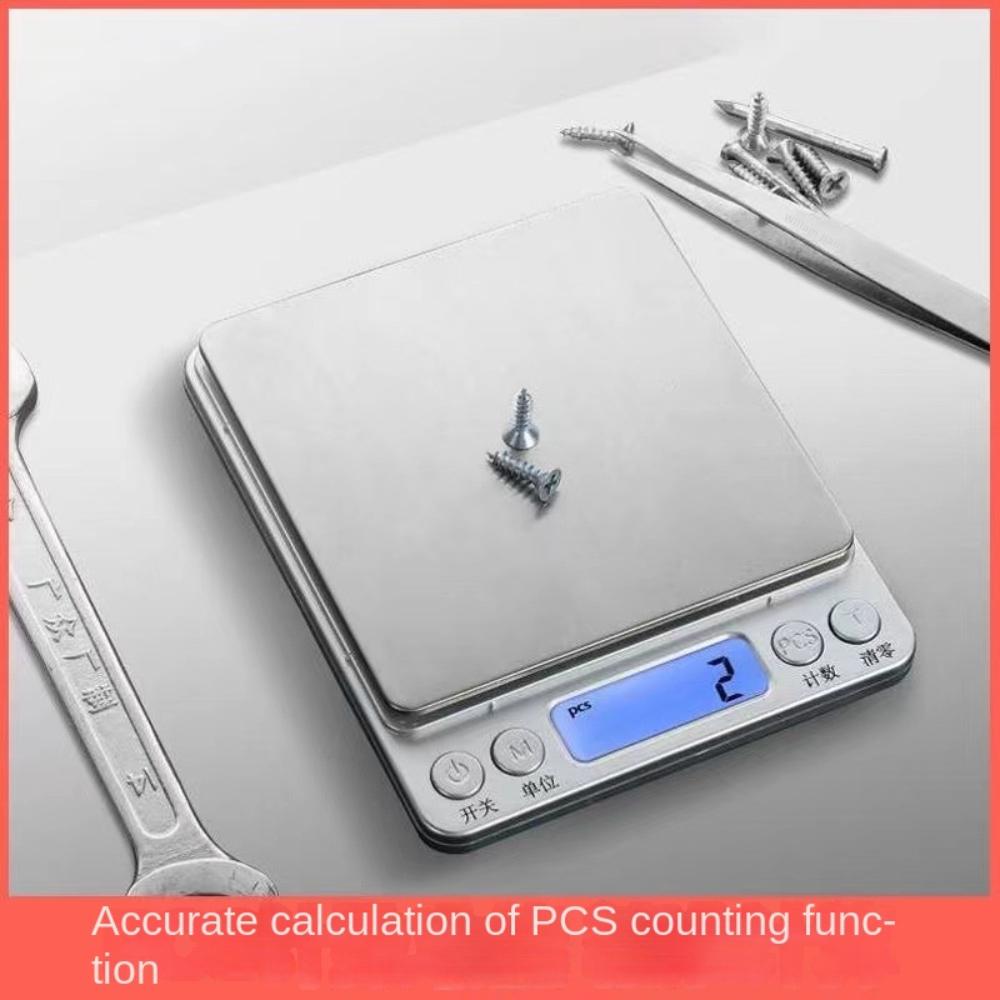 Portable Mini LCD Digital Weight Scale Suitcase Barista Scale 3000g/0.1g Jewelry Travel Kitchen Tools Electronic Scales Weigh