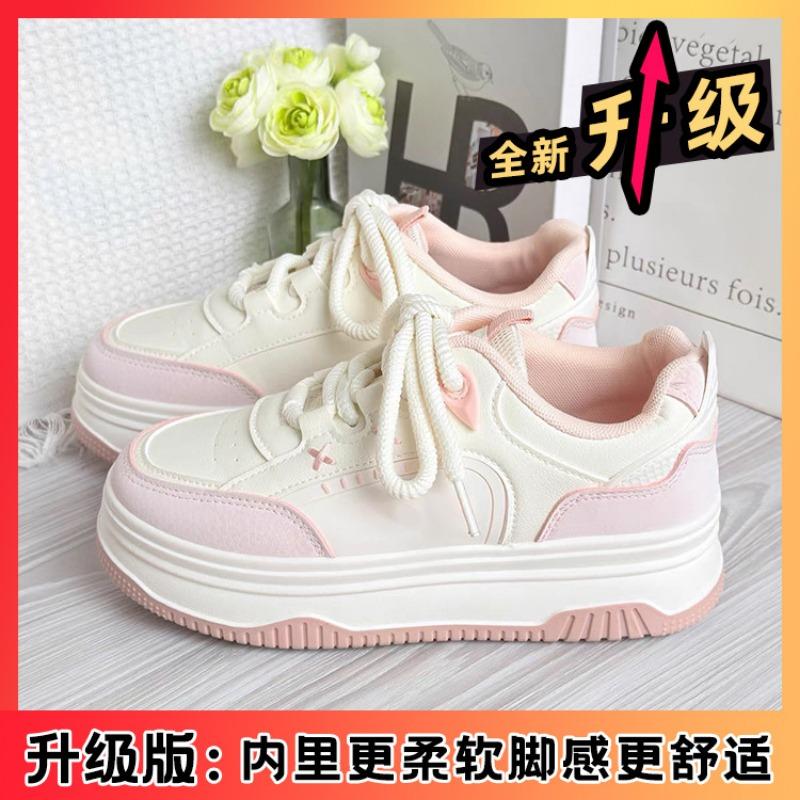 

Тайчжоуский колледжский стиль светлые туфли на толстой подошве осень новинка кожа шнуровка белые туфли студенческие универсальные повседневные туфли 40