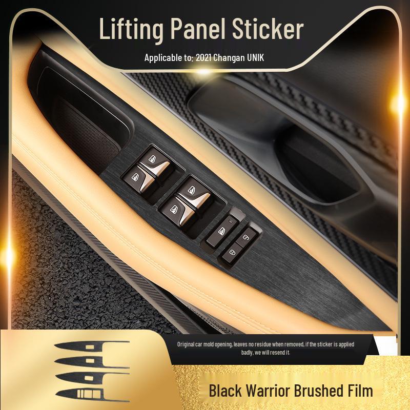 Black Warrior Car Sticker for 21-24 Chang'an UNI-K Interior Modification