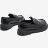 Small Leather Shoes British Style Genuine Leather Black Moccasins Soft Sole Fashionable Children's Single Shoes Baby Shoes