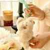 Soft Plush Animal Pendant Funny Cartoon Doll Keychain Creative Cute Cat Key Ring  Girls