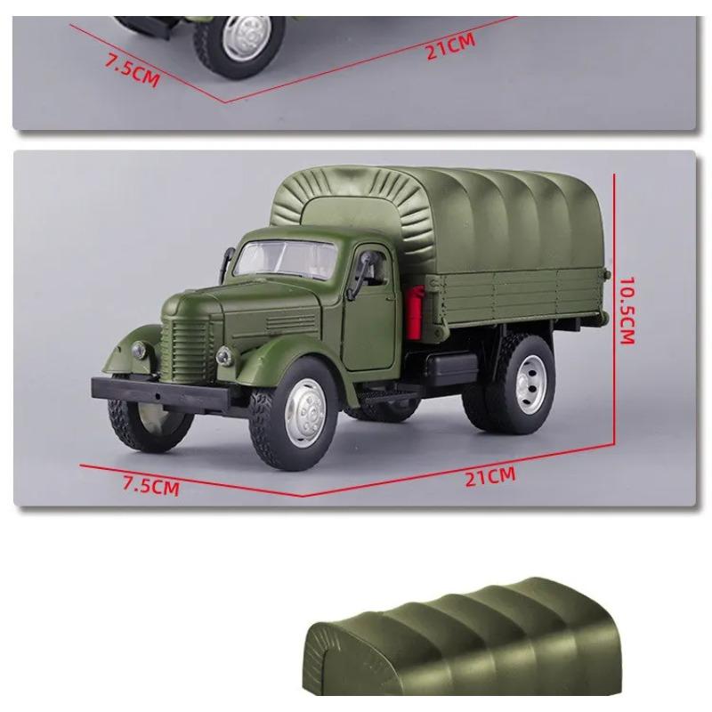 1/24 CA10 Legierung Taktischer LKW gepanzertes Fahrzeug Modell Militärisches Personaltransportfahrzeug Transportfahrzeuge Modell Ton Licht Kinder Spielzeug Geschenke
