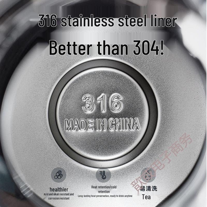 316 Stainless Steel Insulated Kettle for Home, Restaurant, or Hotel - Large Capacity Thermos