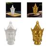 Buddhahuvud Staty Prydnad Hantverk Dekoration för Bondgård Bokhylla Skrivbord