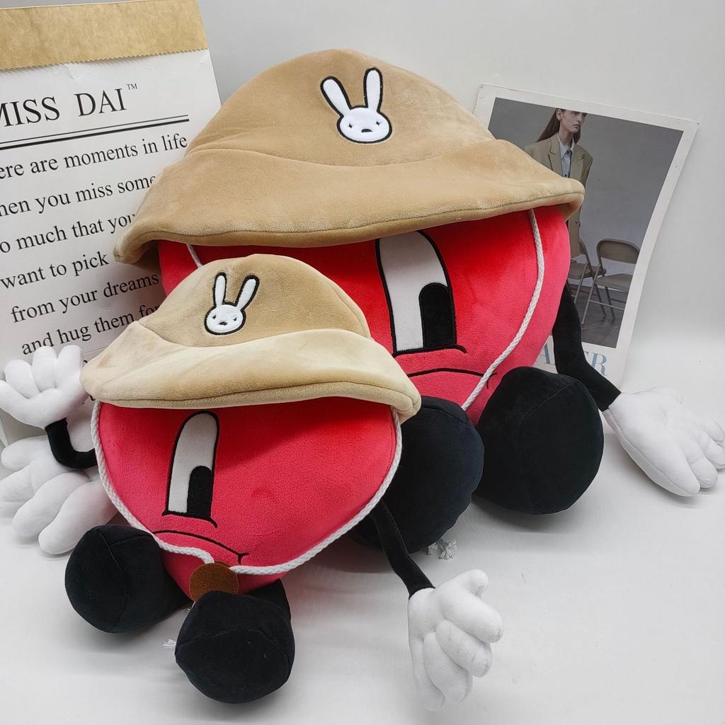 Un Verano Sin Ti Bad Bunny Plush Toy Soft And Durable Heart-shaped Pillow For Kids And Adults