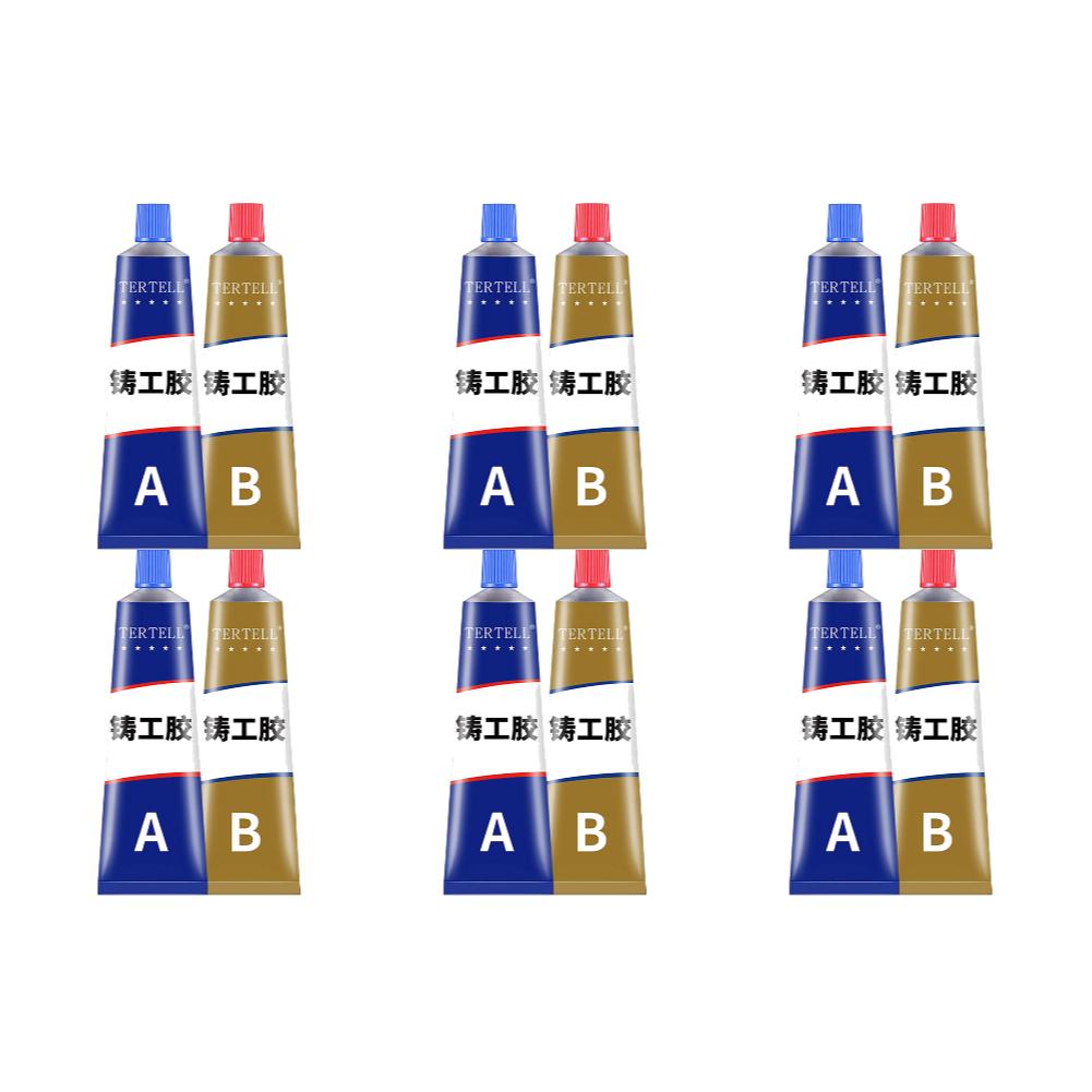 2pcs Metal Glue Extrusion Casting Metal Repair Glue Liquid Weld Aging Resistance Multi-function for Hard Plastics and Ceramics