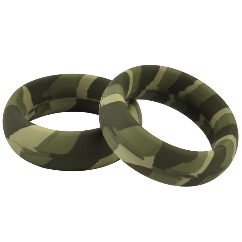 Camo Silicone Cock Ring Penis Bondage Sleeve Delay Ejaculation Men Rings Cockrings Sex Toy for Men Sex Products Sex