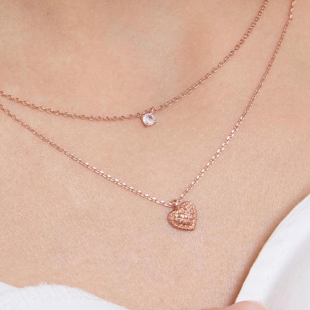 [LeShop] 14K Kisen Double-String Necklace (Gold Plated)_LJ5173BRN