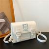Girls Cat Cute Embroidery Women's Bag Single Shoulder Crossbody Fashion Cartoon Cambridge Bag Casual Hundred Women's Bags