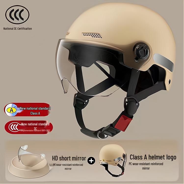 Certified 3C Electric Battery Motorcycle Helmet for All Seasons