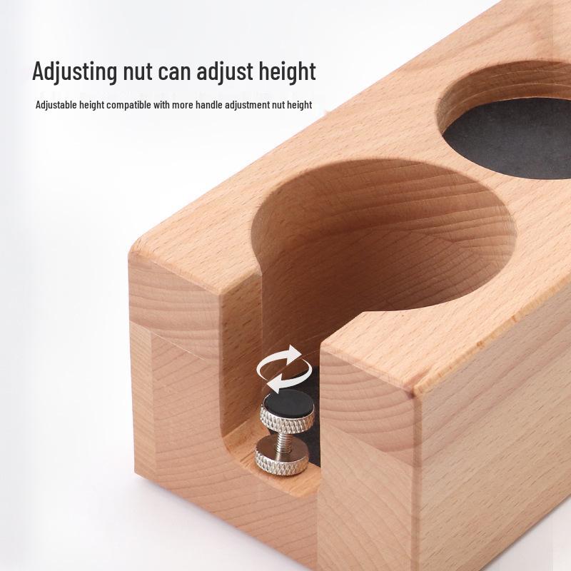Kaffee Tamper Basis & Maschinenhandgriff Aufbewahrung Holz Sitzhalterung für Pulverdosierer