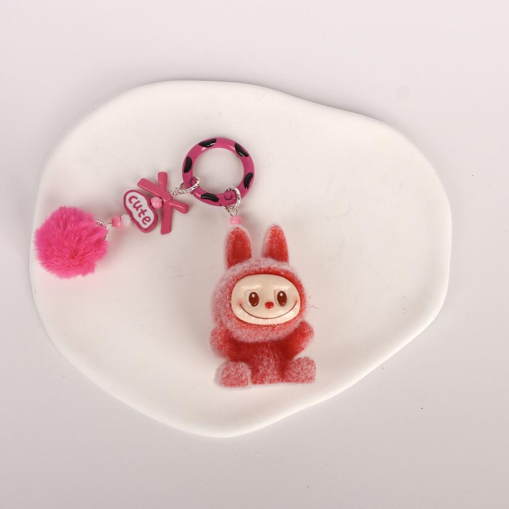 10pcs/set New Bag Decoration Key Rings Key Chains Plush Keychain Pendant, Plush Cloth Figurine Bag Decoration Key Rings Key Chains