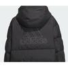 Adidas Letter Print Long Sports Casual Hooded Windproof Waterproof Down Jacket Women Jacket Black IV7556