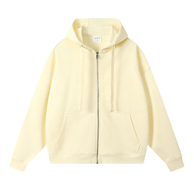 BFS78066L Drop-Shoulder Casual Zip Hoodie