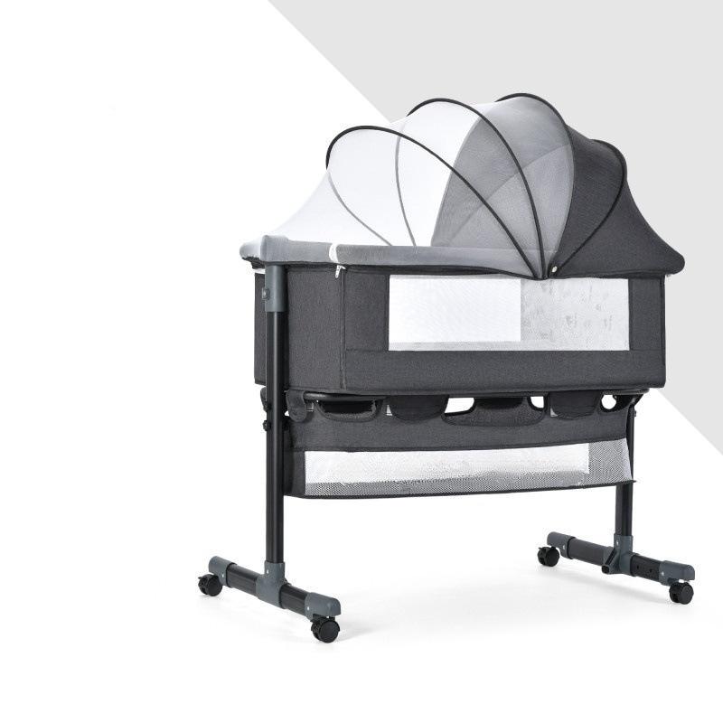 Kinderzimmerbett mit Moskitonetz, große Aufbewahrungstasche, Wickelbett, höhenverstellbar, Reisebett, tragbares Kinderbett, Neugeborenes Baby, Jungen und Mädchen