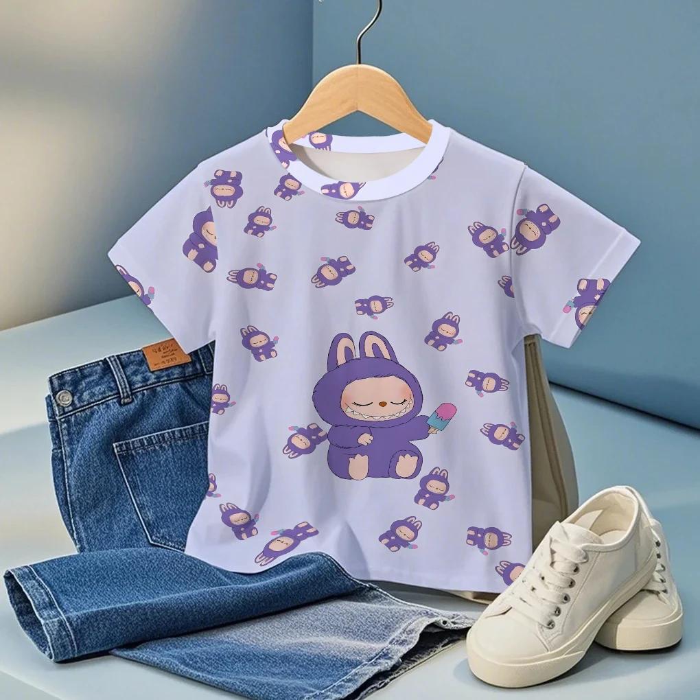 Cute Boys Girls Clothes Cartoon Character Graphic Print Child T Shirts Cool Comfortable Fashion Tops Birthday Party Gifts