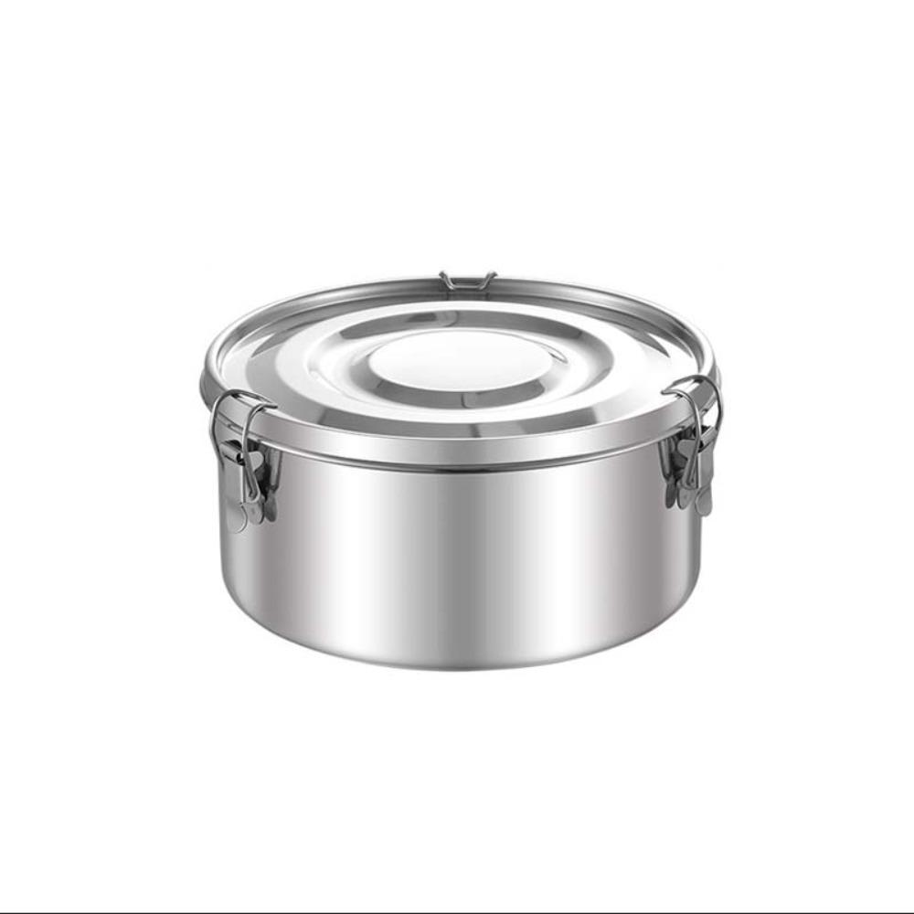 Round Korean Lunch Box with Buckle Lunch Container Kitchen Supplies Food Storage Box  Refrigerator