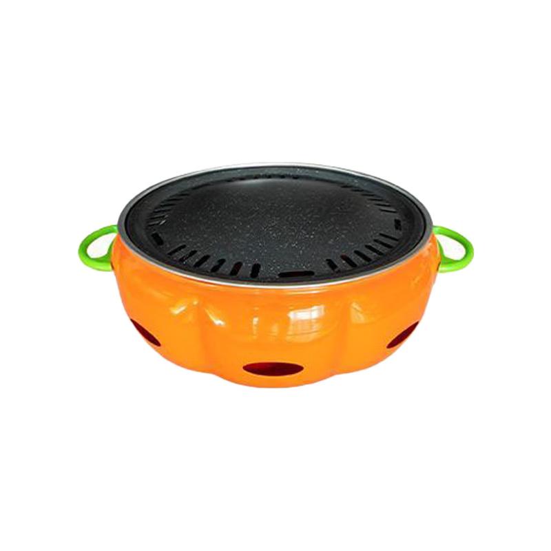 Pumpkin Style Portable Charcoal Grill and Heater