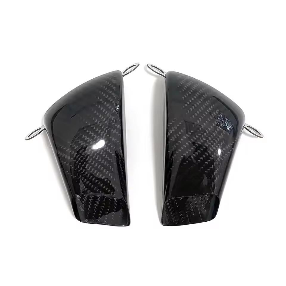 Carbon Fiber 100MM Motor Front Caliper Radiator Cover Air Ducts Brake Cooling For APRILIA RSV4 TUONO V4 Dorsoduro 900 1000 1200