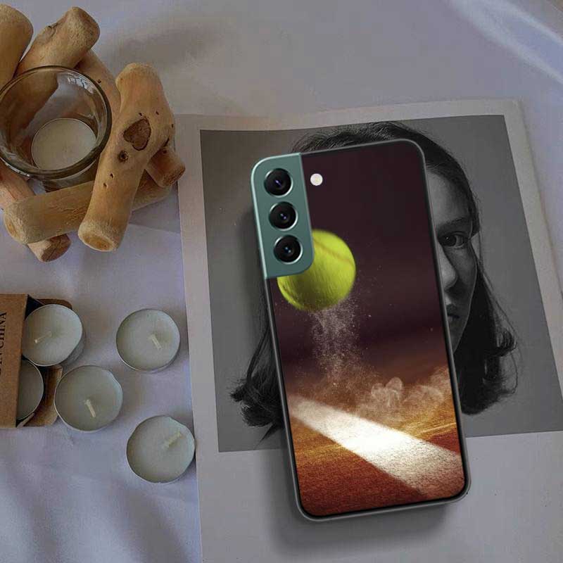 Tennis Racket Tennis Ball Phone Case For Samsung Galaxy S22 S25 Ultra S21 S10 Plus S26 Edge S20 S23 S24 FE Cover Silicone So